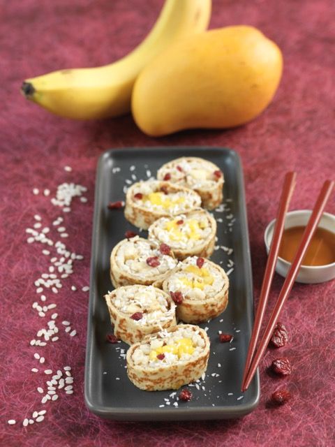 Makis sucrés mangue banane